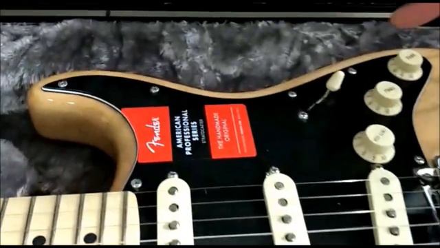 FENDER AMERICAN PROFESSIONAL STRATOCASTER NATURAL | Unboxing смотреть онлайн