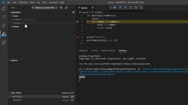 Debugging | Python Tutorial - Python for Beginners [Full Course] in Tamil