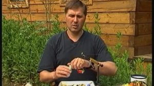 Верховая мушка из пера павлина