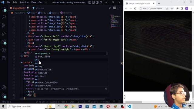 JavaScript Course Project Based Learning #29 - Creating A New Object Images Slider In Javascript