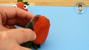 DIY Fruit Art | Strawberry Dinosaurs | Fruit Vegetable Carving Garnish