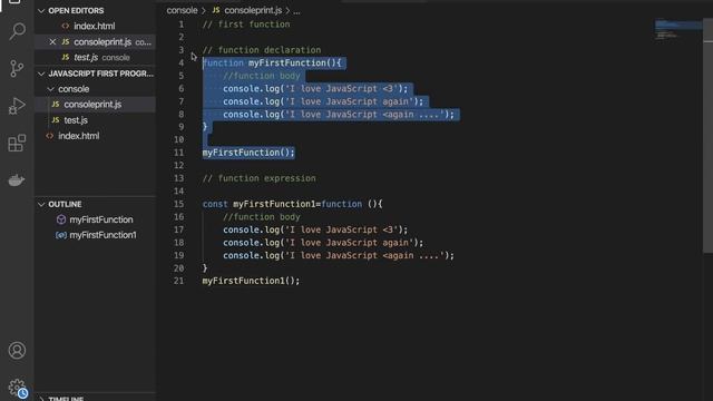 12. Function Declarations vs Function Expressions| JavaScript tutorial for beginners.