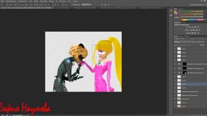 *Photoshop*LadyNoir and Pixie girl*Фотошопим Пикси герл*