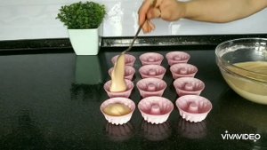 Мини кексы в формочках | Balaca kekler formada