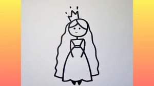 КАК НАРИСОВАТЬ ПРИНЦЕССУ БЫСТРО И ПРОСТО. Как нарисовать ДЕВОЧКУ. УРОК РИСОВАНИЯ ДЛЯ ДЕТЕЙ 0+