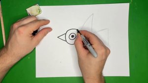 Как нарисовать Птичку Легко / How to draw a Bird easy