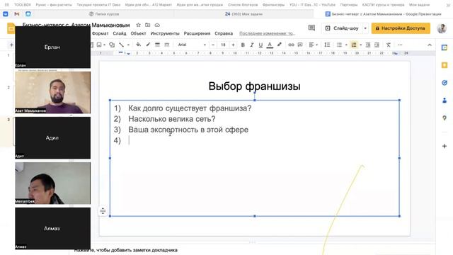 Как выбрать правильно франшизу?!