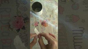 Декорирование банки в технике декупаж.