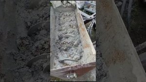 бетоносмесительный ковш, первый замес