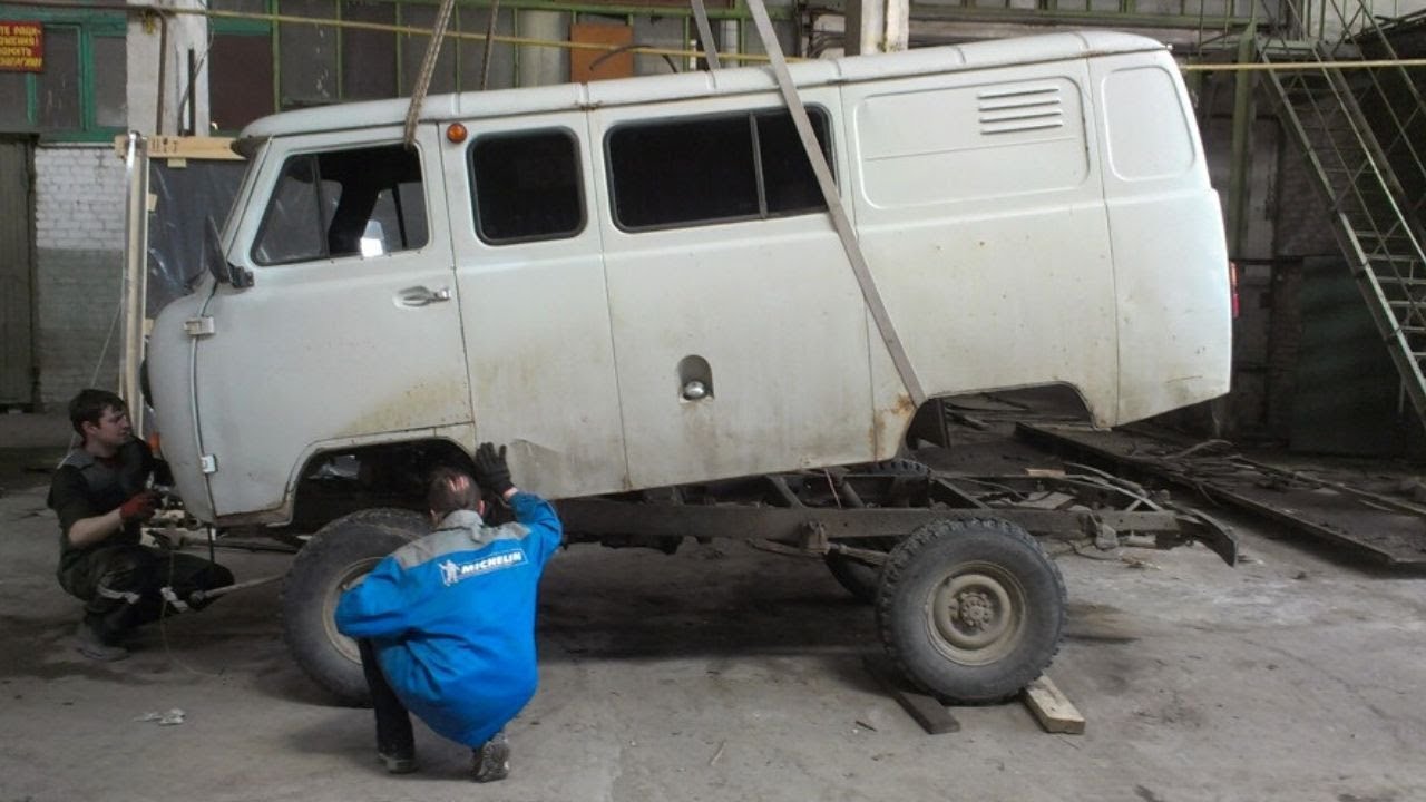 УАЗ Буханка на автомате V6 190 л.с. Полная реставрация! смотреть онлайн