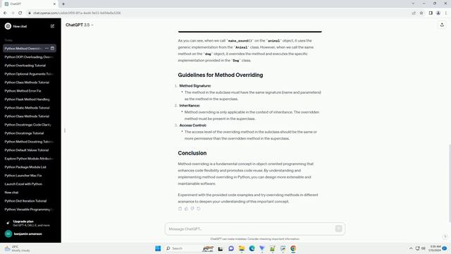 python method overriding