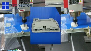 Обработка крышки на желобковом столе