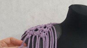 Macrame vest tutorial M/L size. Жилет в технике макраме. Размер М/L