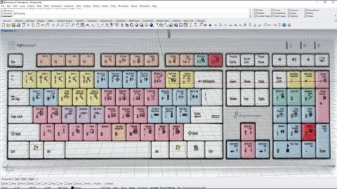 Configure Rhinoceros to use hotkeys. Настройка Rhinoceros для комфортной работы.