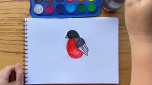 Как нарисовать снегиря #снегирь