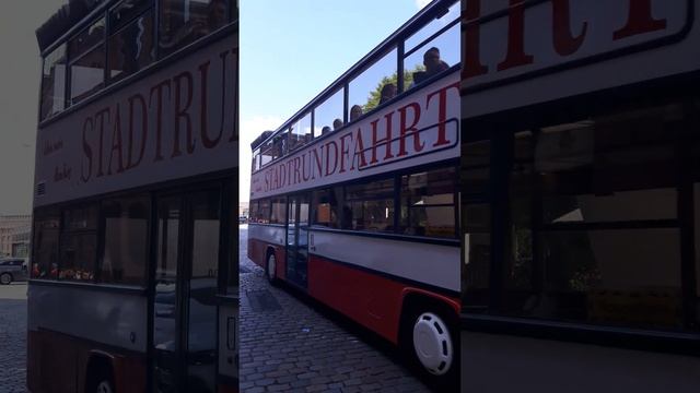 Bus in Hamburg.  Автобус в Гамбурге