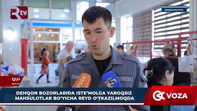 Dehqon Bozorlarida Iste'molga Yaroqsiz Mahsulotlar Bo'yicha Reyd O'tkazilmoqda