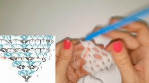 Шарф - косынка Платок Морозные узоры Вязание крючком Мамочкин канал Ч.1 Начало вязания Схема