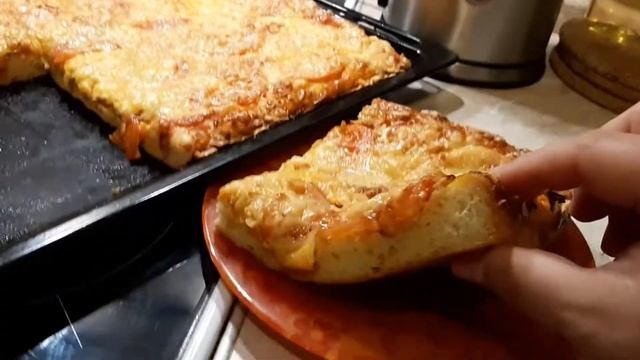 Пицца без мяса и колбас. 2