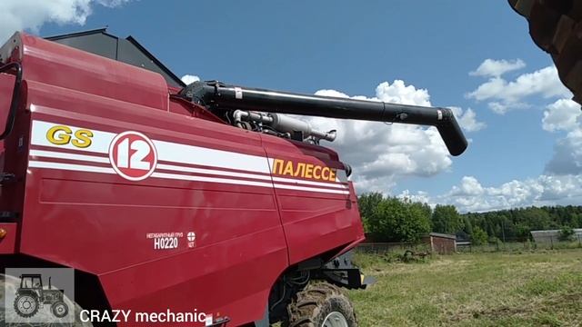НОВЬЕ!!! Запуск зерноуборочного комбайна КЗС-1218 « ПАЛЕССЕ GS12» после сборки сервисниками.