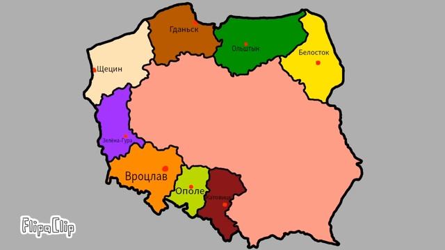 Карта Польши
