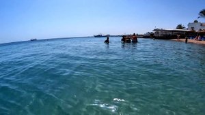 Все купаются в море / Пляж Mаrlin Inn Azur Resort 4 Питание в отеле Хургада 2023 Район Мамша