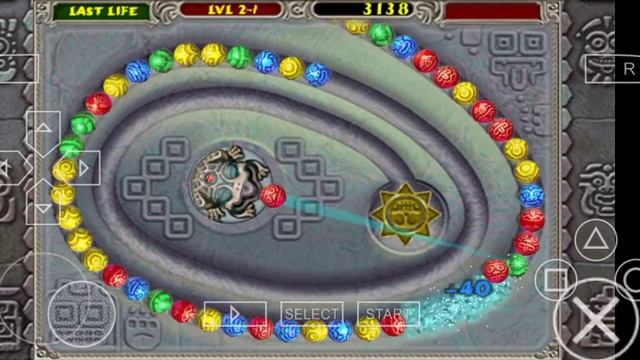 Zuma Deluxe Game over - ( ppsspp for android ) смотреть онлайн