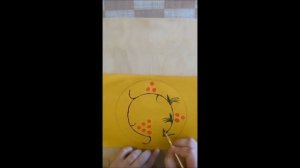 Рисование _Тарелка_ по мотивам хохломской росписи