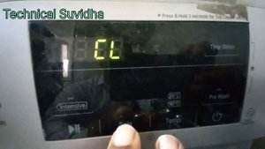 LG front load washing machine CL error