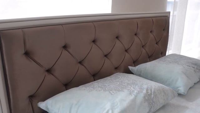 Кровать с мягким изголовьем "Габриэлла" в "Мебелидоманет" смотреть онлайн