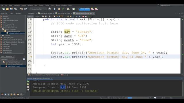 CS160 Java Printing The Value Of A Variable And String Concatenation смотреть онлайн