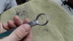 Круглый резец по дереву из накидного ключа