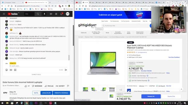 Dolar Kuruna Göre Anormal İndirimli Laptoplar - Süper Cuma - 26 Kasım 2021 смотреть онлайн