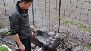 Готовим мега бургер на гриле, вкусно и легко