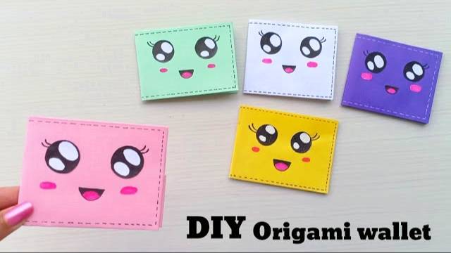 How to make a cute paper wallet | Origami wallet | origami craft with paper | DIY mini paper wallet