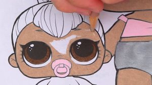 Coloring LOL Surprise Kitty Queen & Lil Sister Coloring Page Prismacolor Pencils | KiMMi THE CLOWN