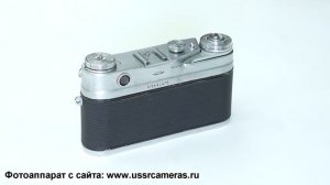 Фотоаппарат Зоркий 5 (круглое окошко видоискателя и полосатым покрытием) СССР 1958 год