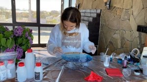 Часы из эпоксидной смолы. Море эпоксидной смолой. Ошибки новичков