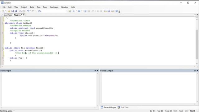 Abstract Java OOP Concept