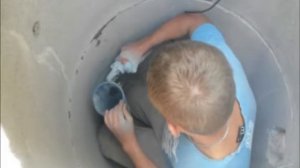Бурение 35 Отрезание излишка обсадной трубы перед установкой оголовка скважины
