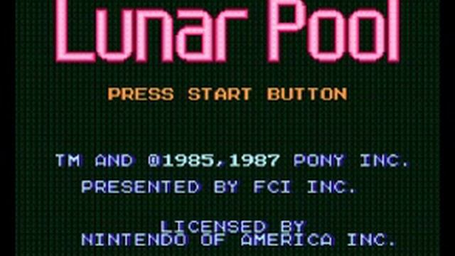 Lunar Pool (NES) Music - Game Setting смотреть онлайн