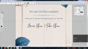 #Marriage Invitation  A4 Size Card   Design in  Photoshop 7.0