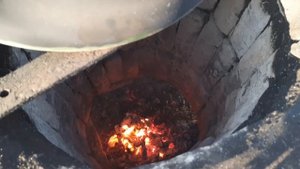 Копчение свинины на тандыре