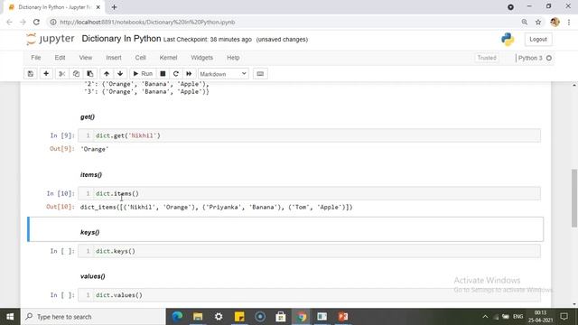 Dictionary In Python | How to create A Dictionary In Python | Built In Methods on Dictionary