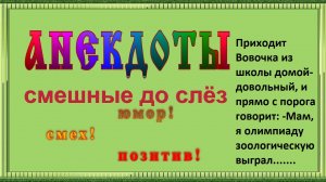 Анекдоты свежие смешные  до слёз ! 52 выпуск Юмор ! Смех ! Позитив !.mp4