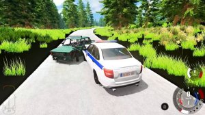 ПОГОНЯ ДПС ПОЛИЦИЯ - Beamng Drive РОССИЯ
