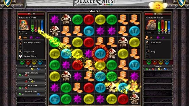 Puzzle Quest, Challenge of the Warlords, Warrior - Game Walkthrough, no comments. Part 2 смотреть онлайн