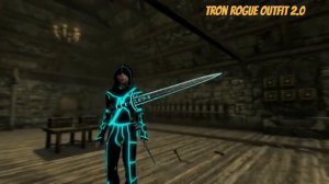 Skyrim SE Xbox One/PC Mods|Tron Rogue Outfit 2.0