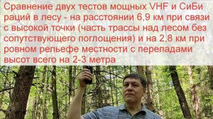 145 МГц vs 27 МГц - тесты раций в условиях город-лес (6,9 км) и в плотном лесу