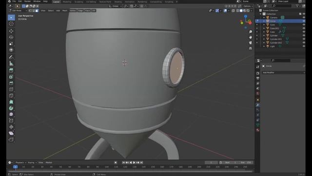Блендер 2.91.0 создаём ракету смотреть онлайн